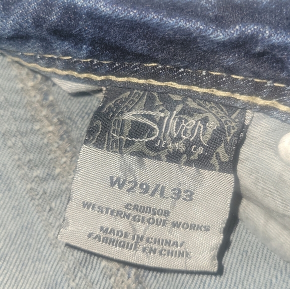 Tuesday Low Rise Silver Jeans - Picture 5 of 7